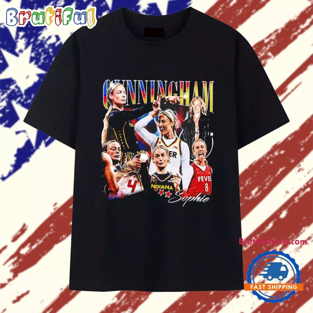 Sophie Cunningham Indiana Fever Moment Collage T Shirt
