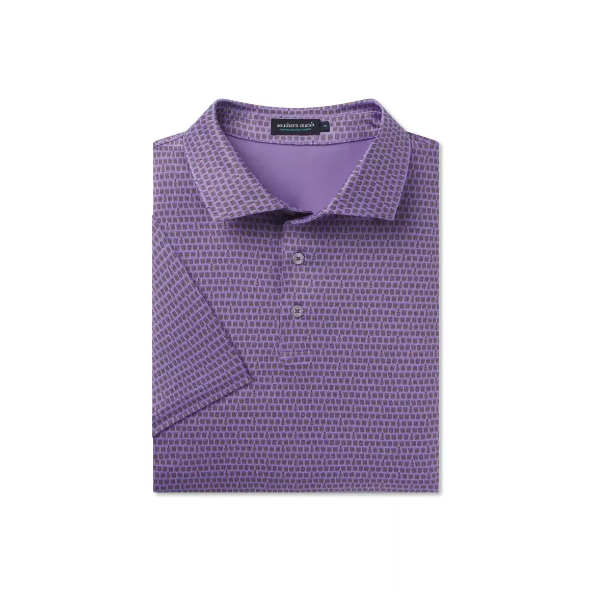Southern Marsh Men'sFlyline Performance Polo - Bourbon Trail