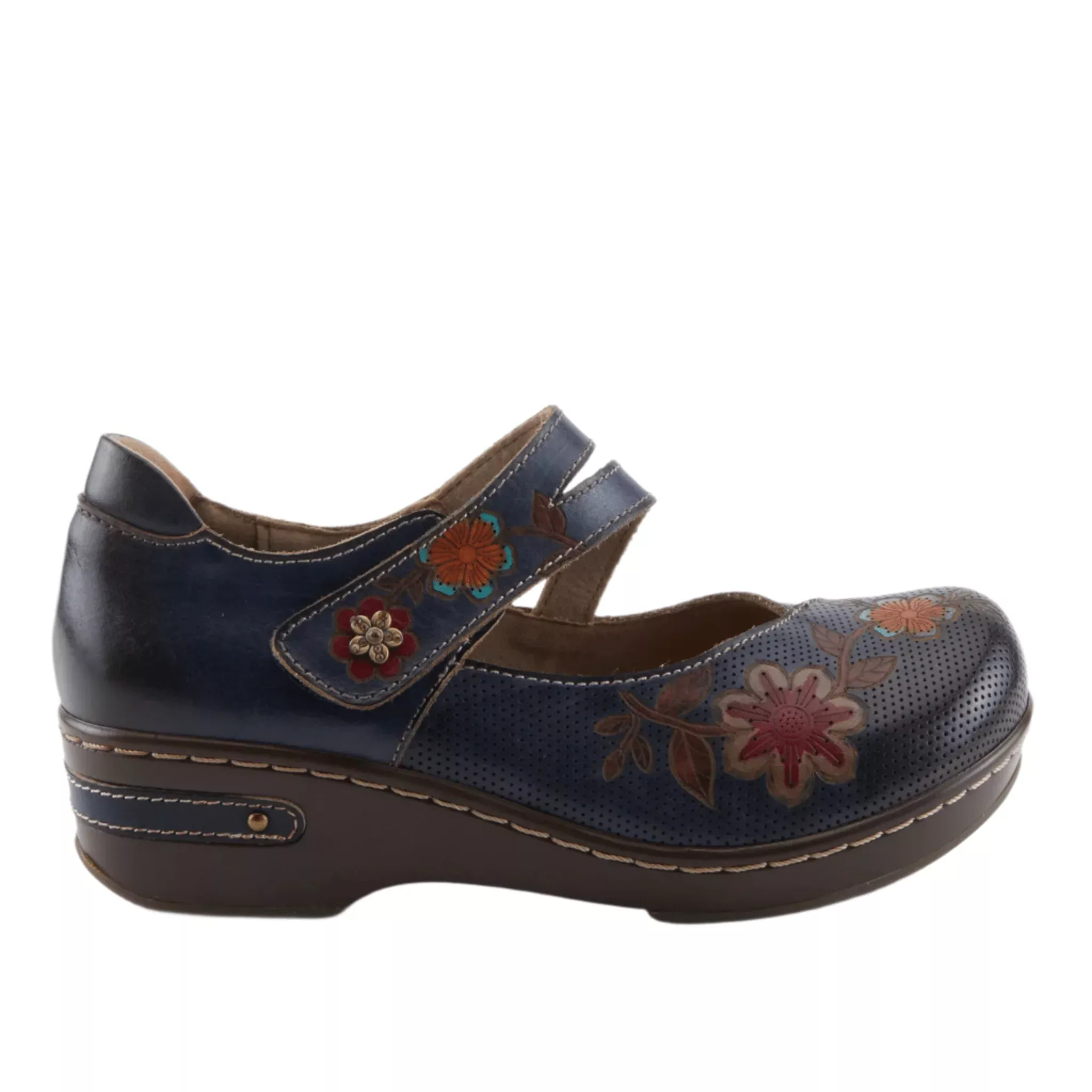 Spring Step Women's L'artiste Mamataish Clog - Navy Multi