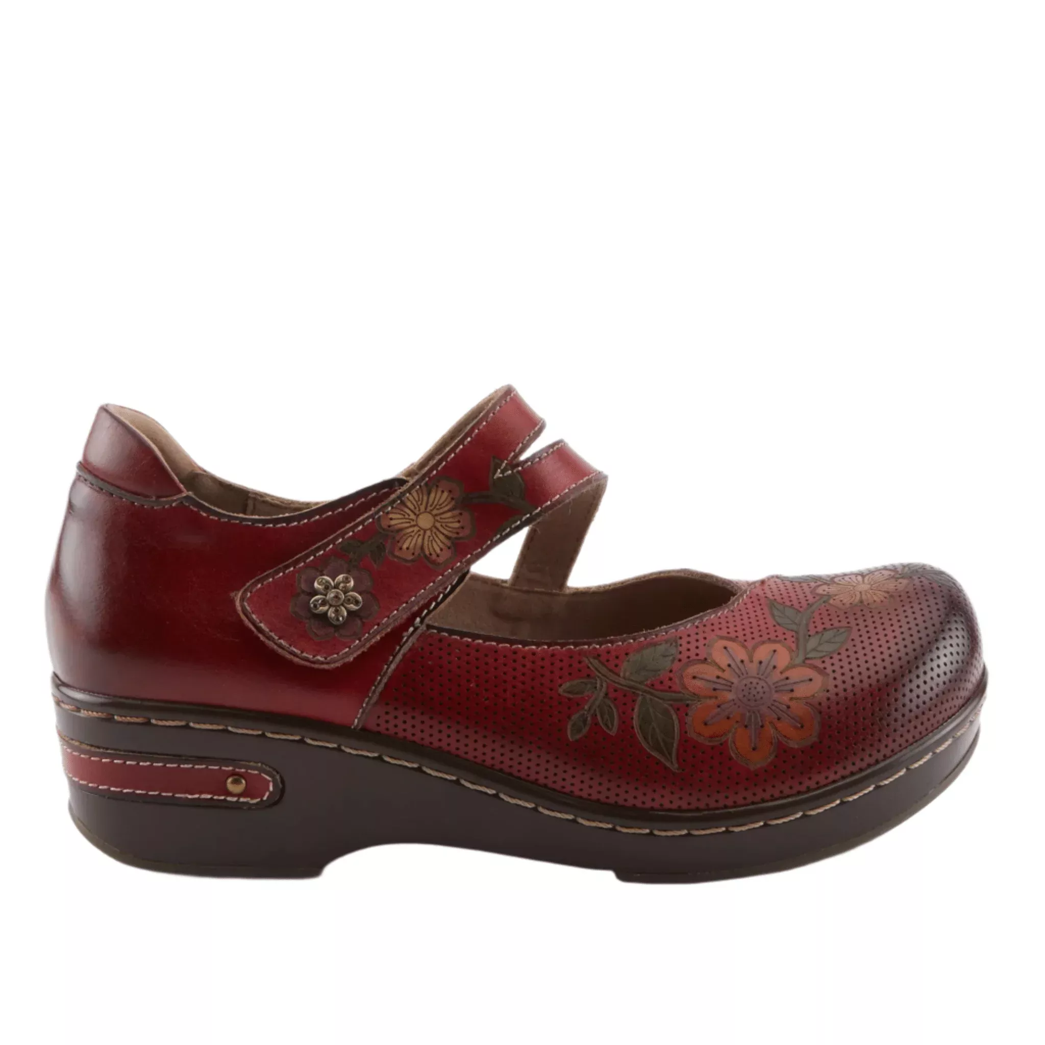 Spring Step Women’s L’artiste Mamataish Clog – Red Multi