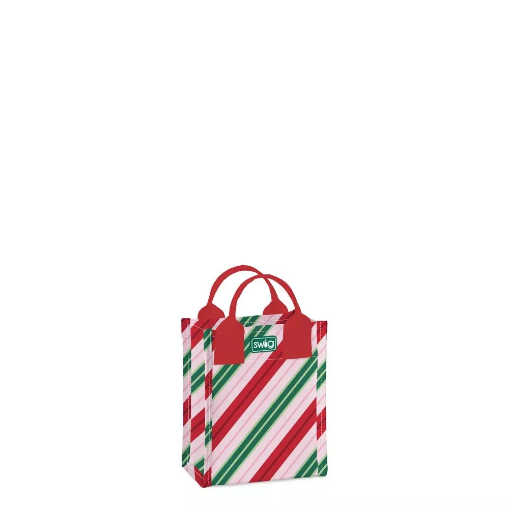 Swig Life Candy Cane Lane Mini Reusable Gift Bag