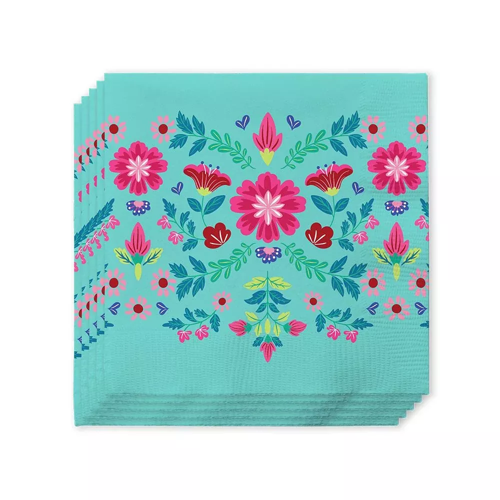 Swig Life Cocktail Napkins – Flower Azule