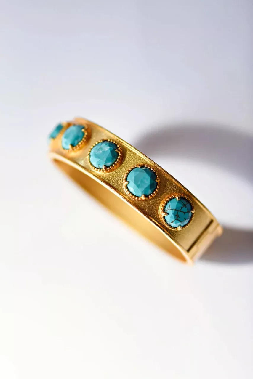 Tatum James Turquoise Clara Bangle