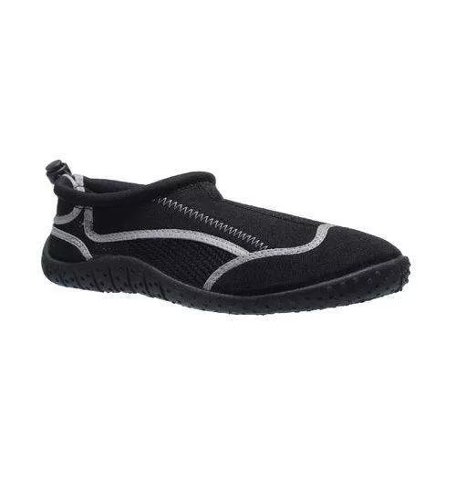 Tecs Men’s Slip On Aquasock Black-Grey