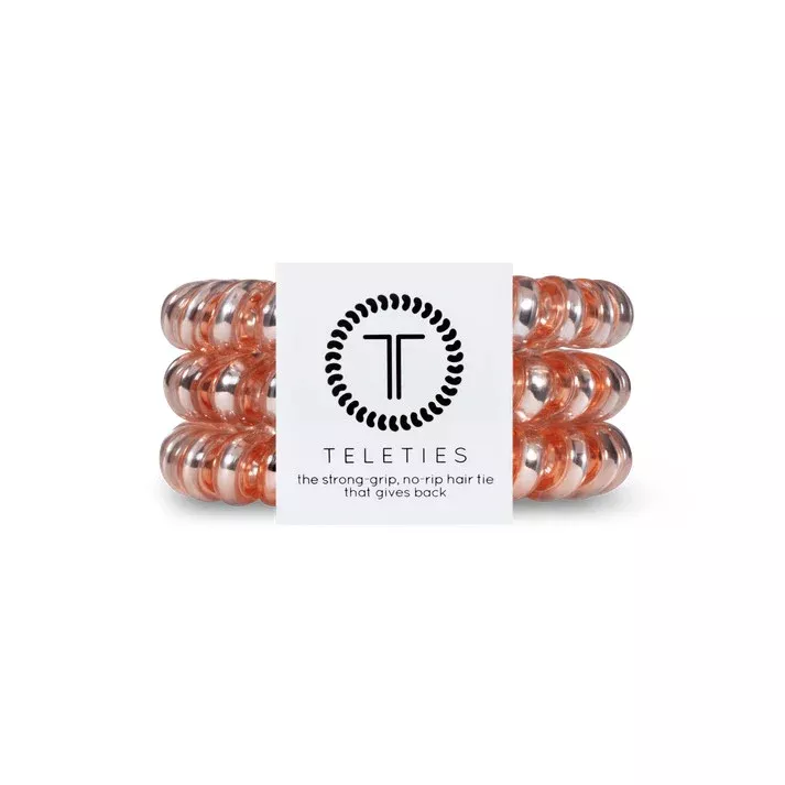 Teleties Millennial Pink Large Hair Ties