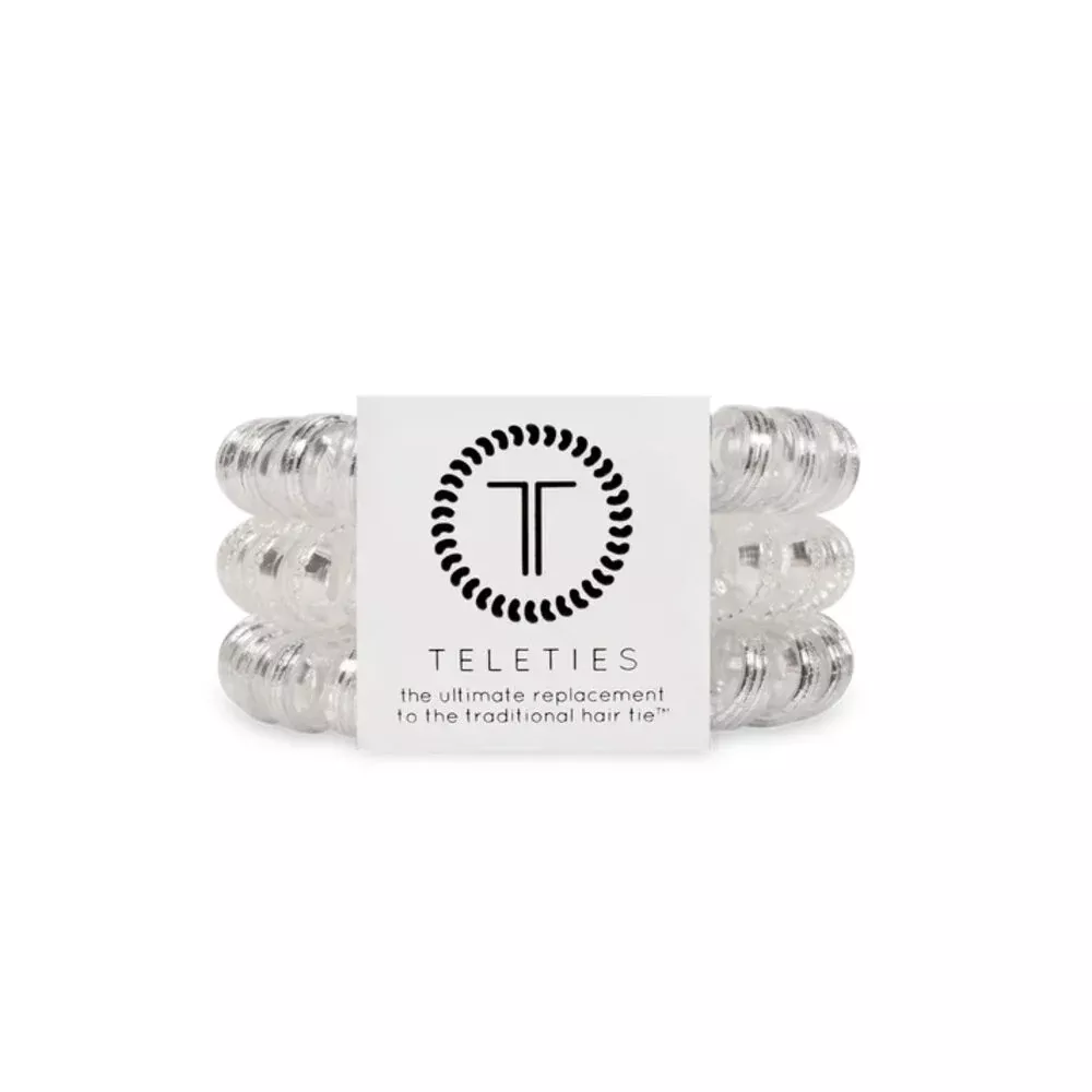 Teleties Silver Slay Large Hair Ties