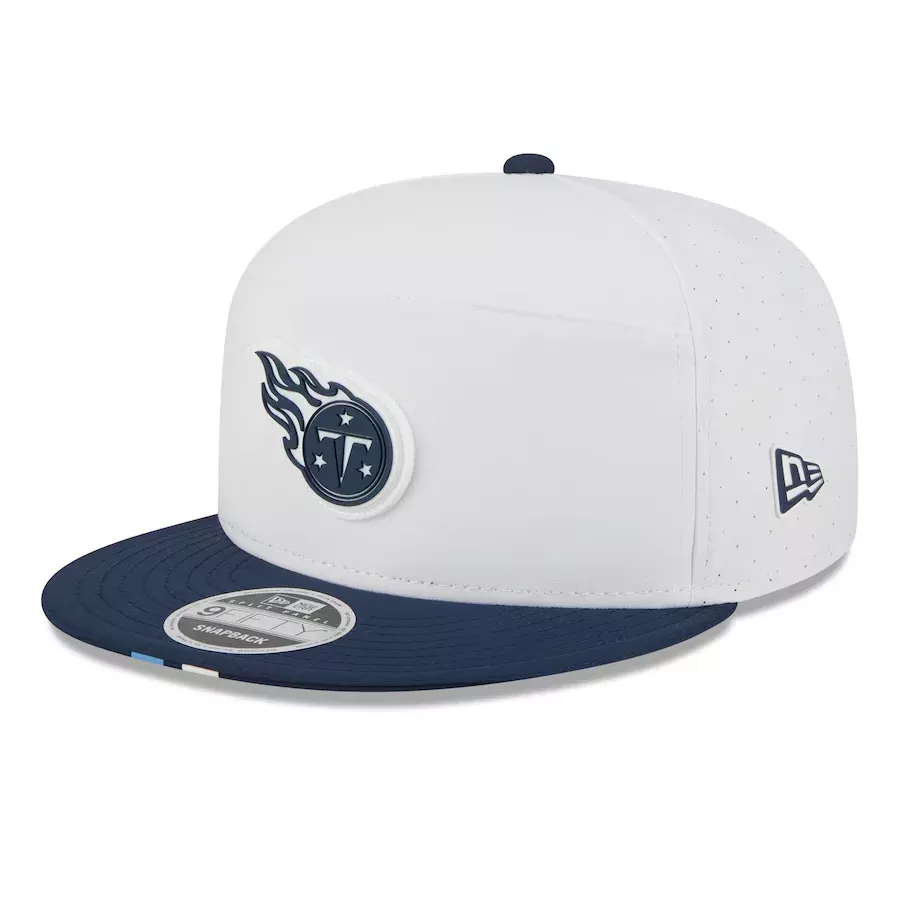 TENNESSEE TITANS 2025 NFL TRAINING CAMP 9FIFTY SPLIT PANEL SNAPBACK HAT - WHITE