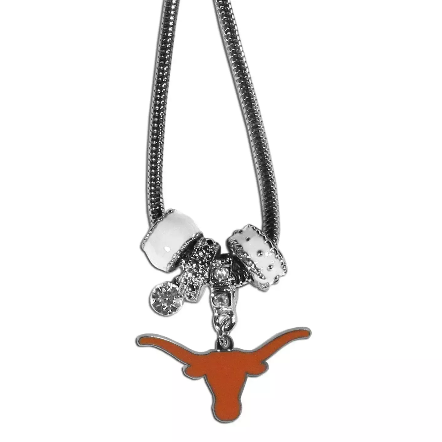 Texas Longhorns Euro Bead Necklace