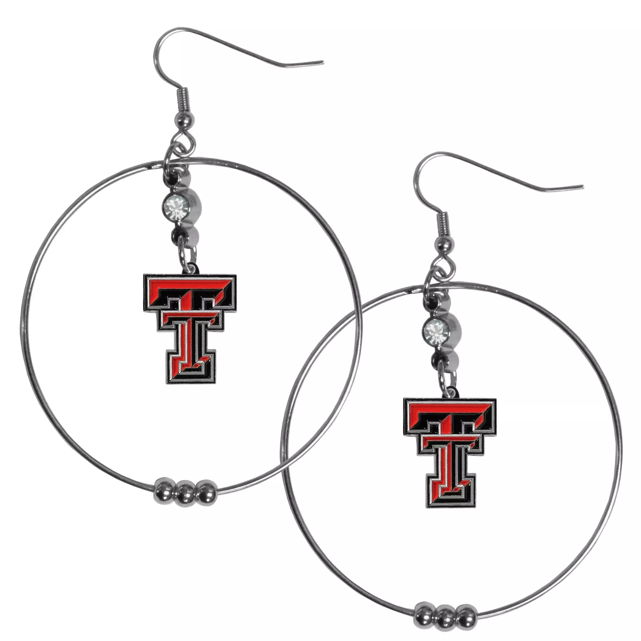 Texas Tech Raiders 2 Inch Hoop Earrings