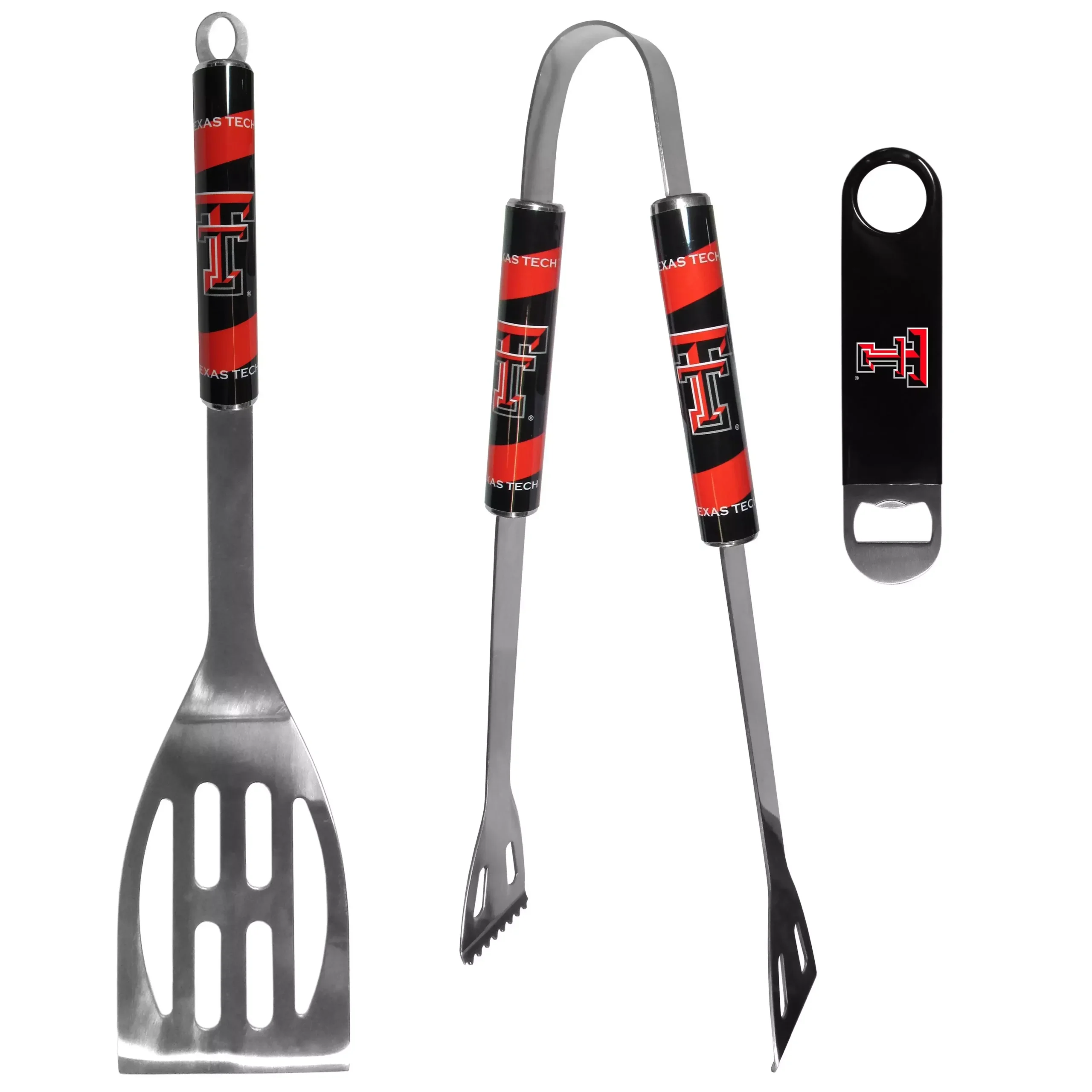 Texas Tech Raiders 2 pc BBQ Set and Bottle Opener