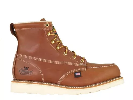 Thorogood American Heritage – 6″ Tobacco Safety Toe – Moc Toe MAXWear Wedge