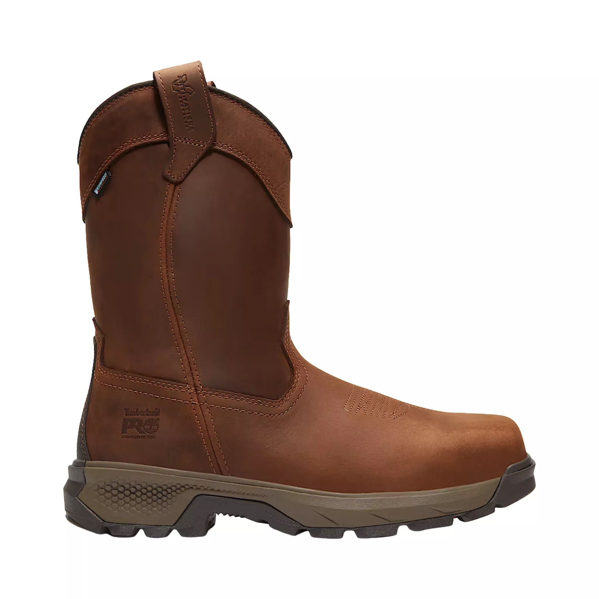 Timberland Pro Men's Titan EV Pull On Composite Toe Waterproof Work Boots - Brown