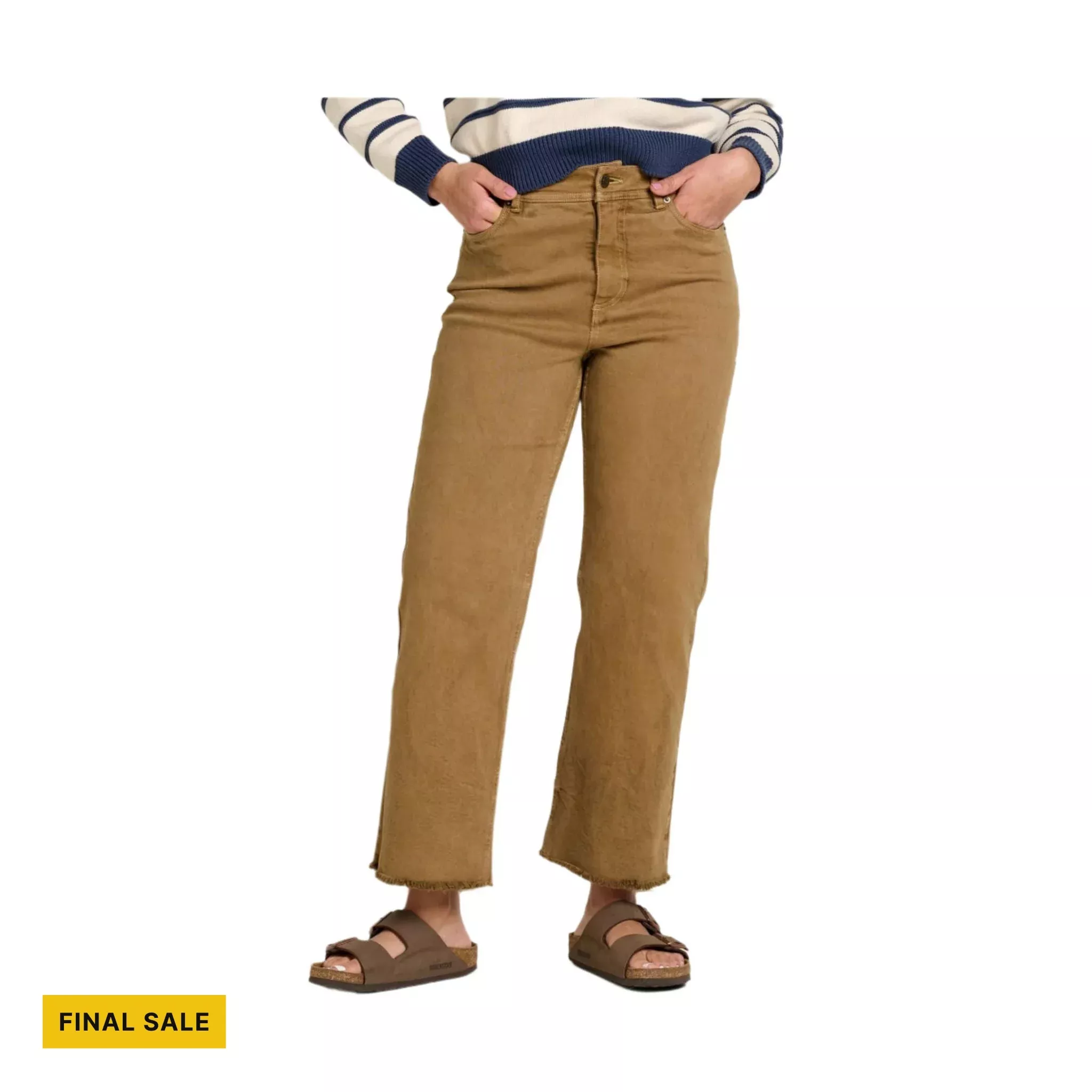 Toad & Co Women's Balsam Seeded Cutoff Pant - Honey Brown