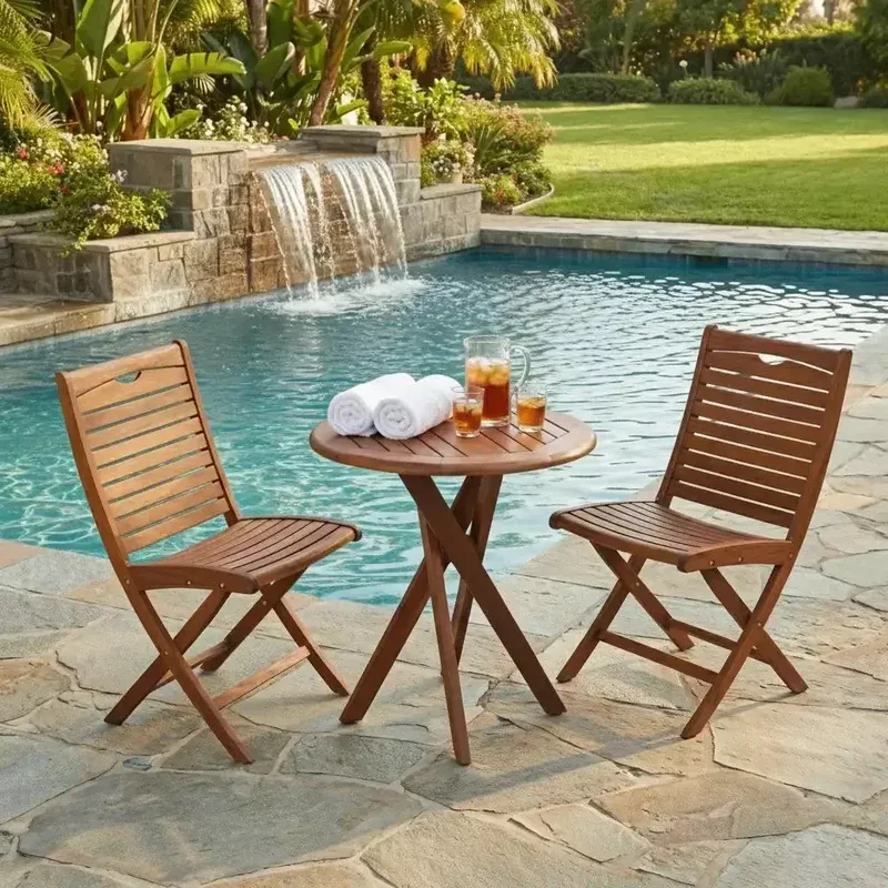 Topaz 3 Piece Folding Bistro Group