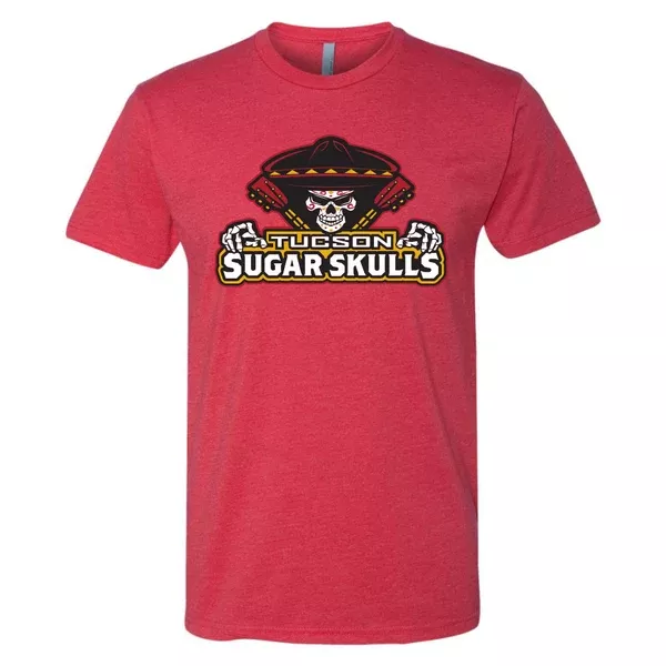 Tucson Sugar Skulls Logo Stack Tee - Red