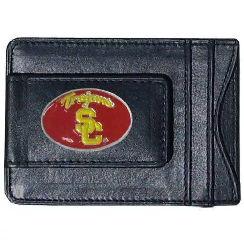 USC Trojans Leather Cash & Cardholder