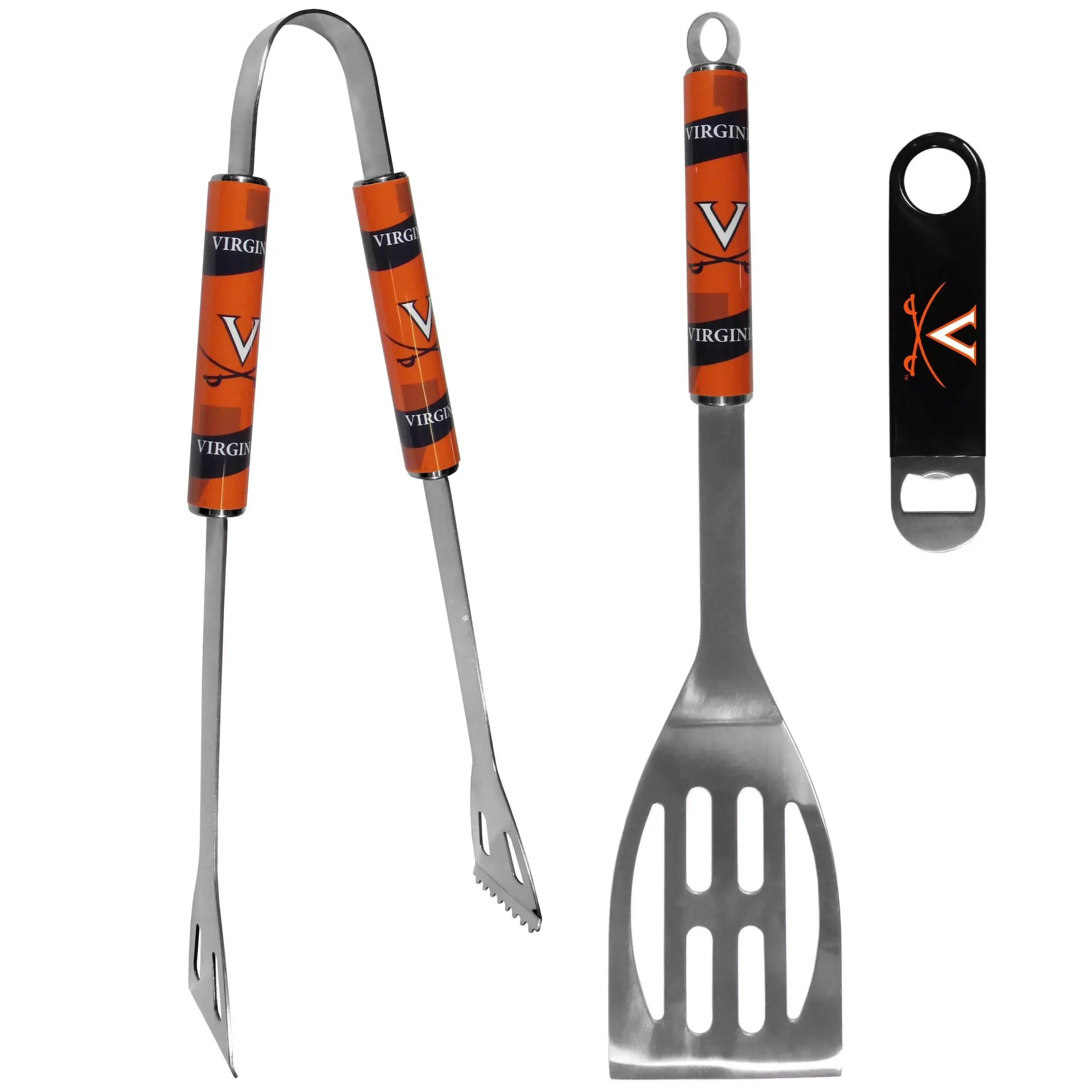 Virginia Cavaliers 2 pc BBQ Set and Bottle Opener