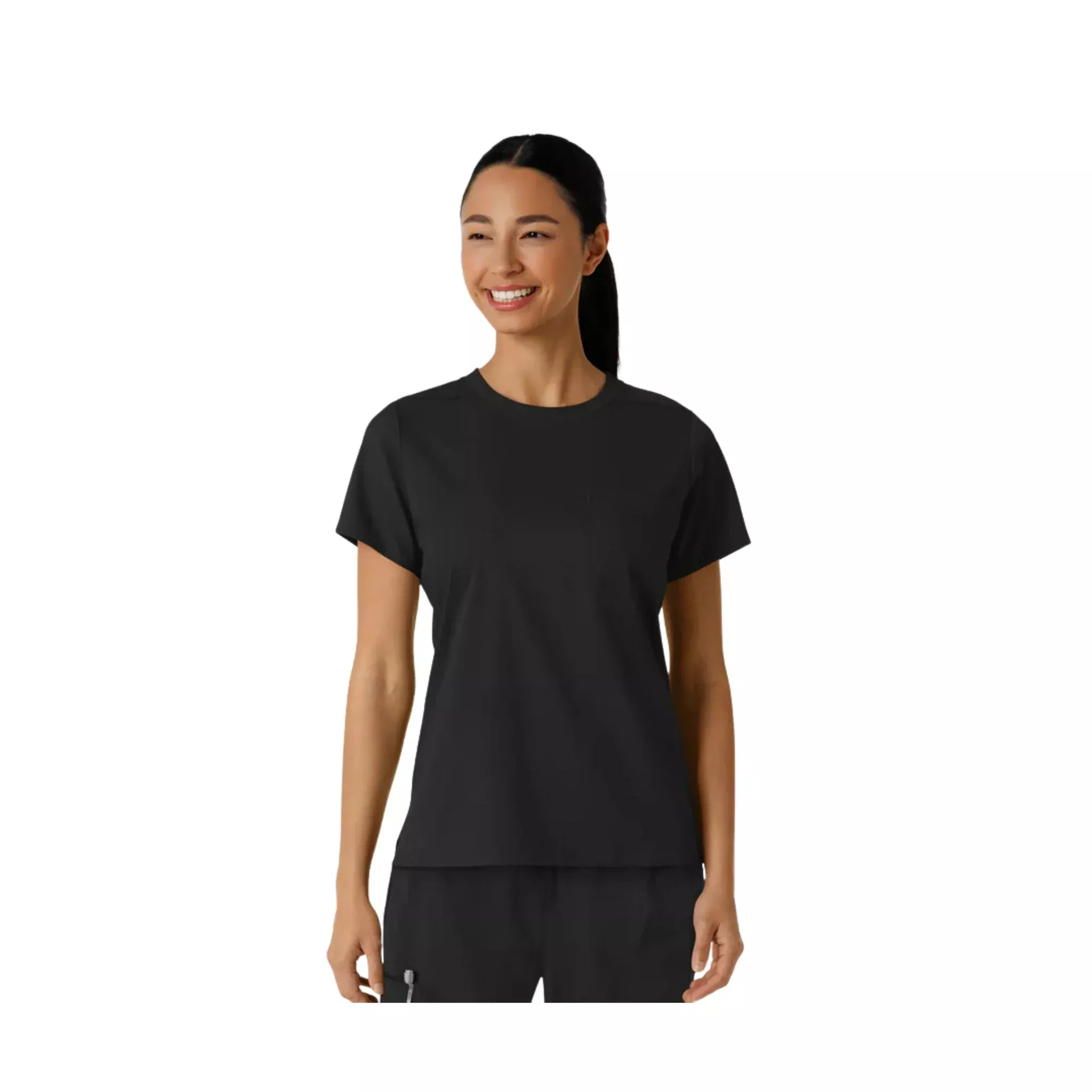 Wink Women's Boundless Classic Scrub Tee - Black