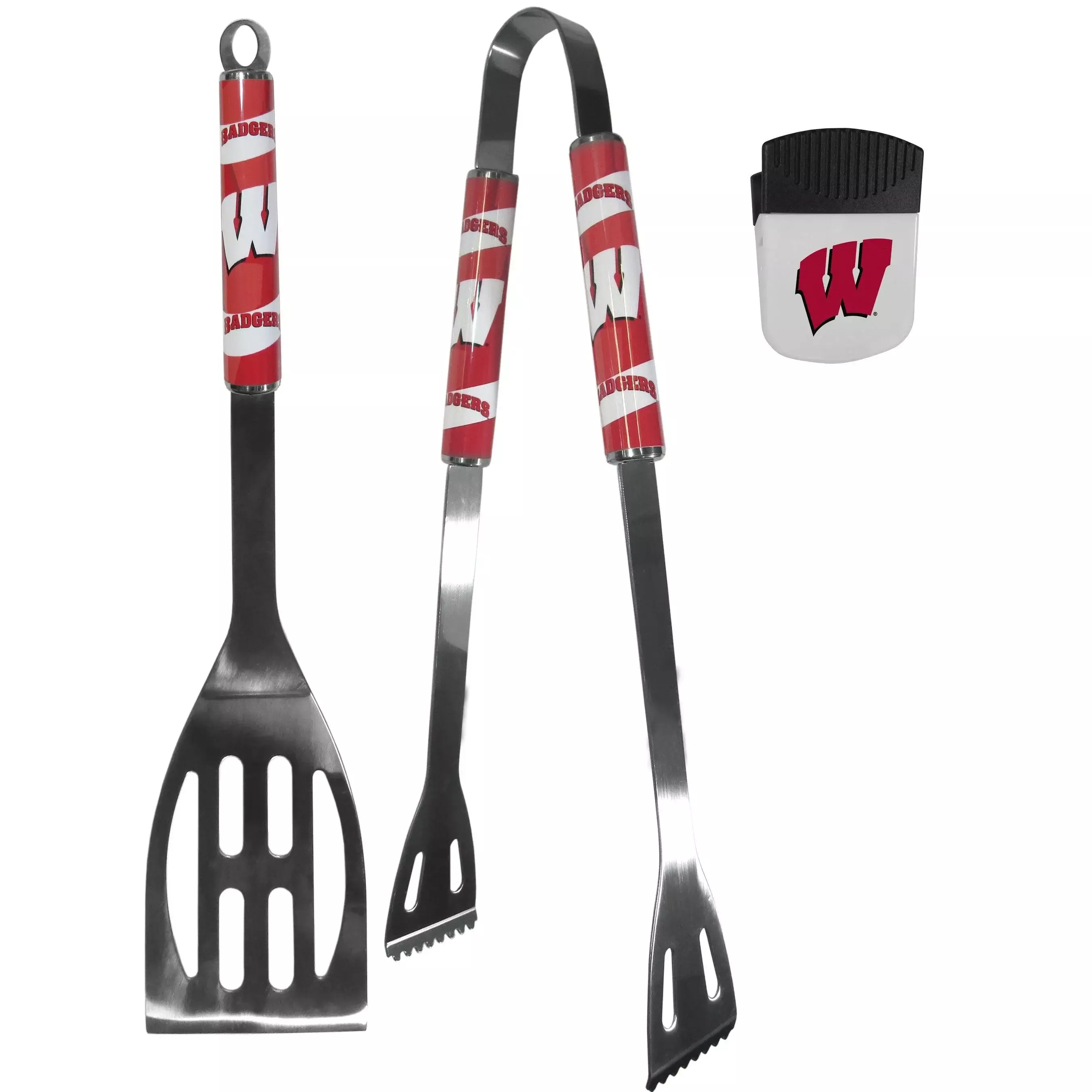 Wisconsin Badgers 2 pc BBQ Set and Chip Clip