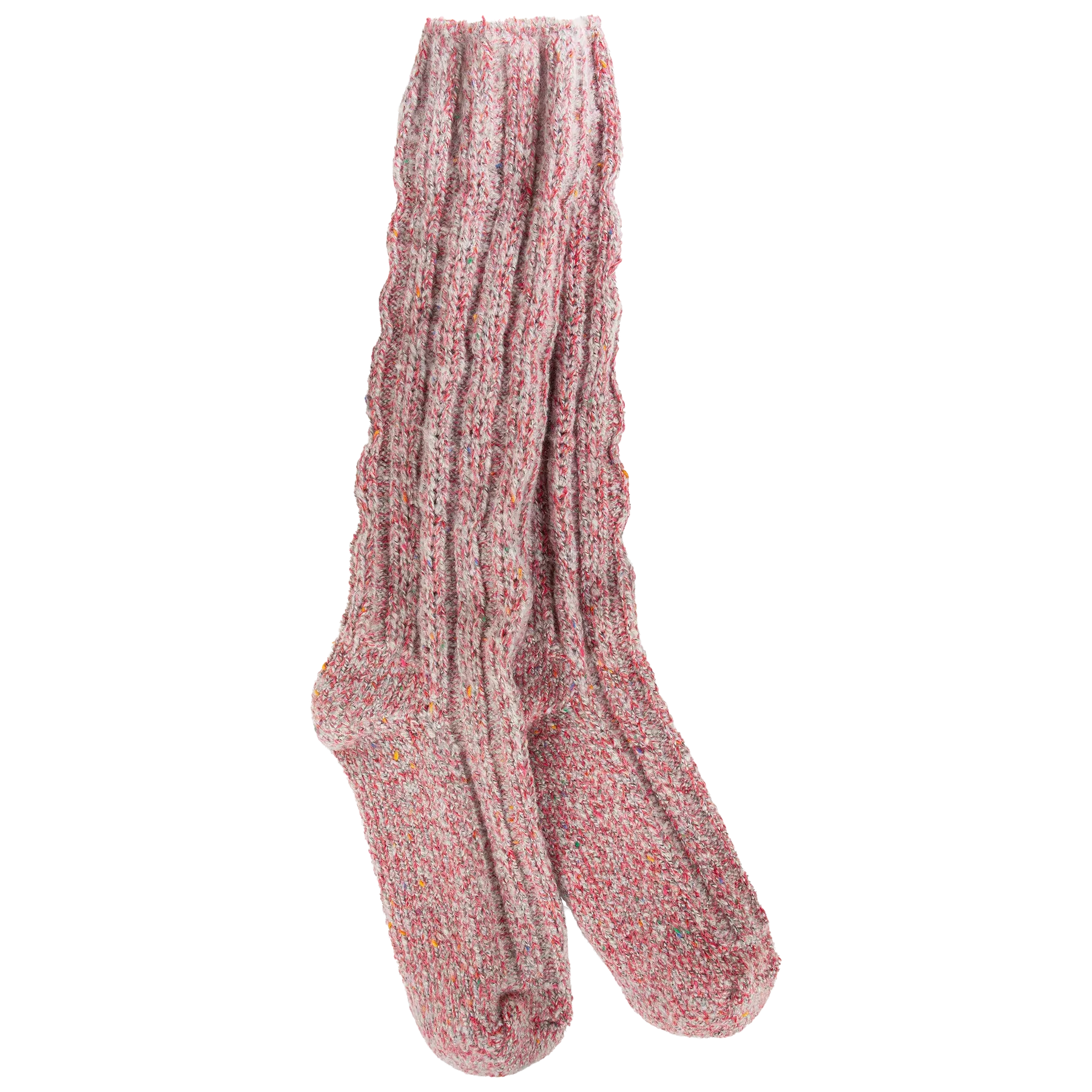World's Softest Socks Sweater Slouch Crew - Red Confetti