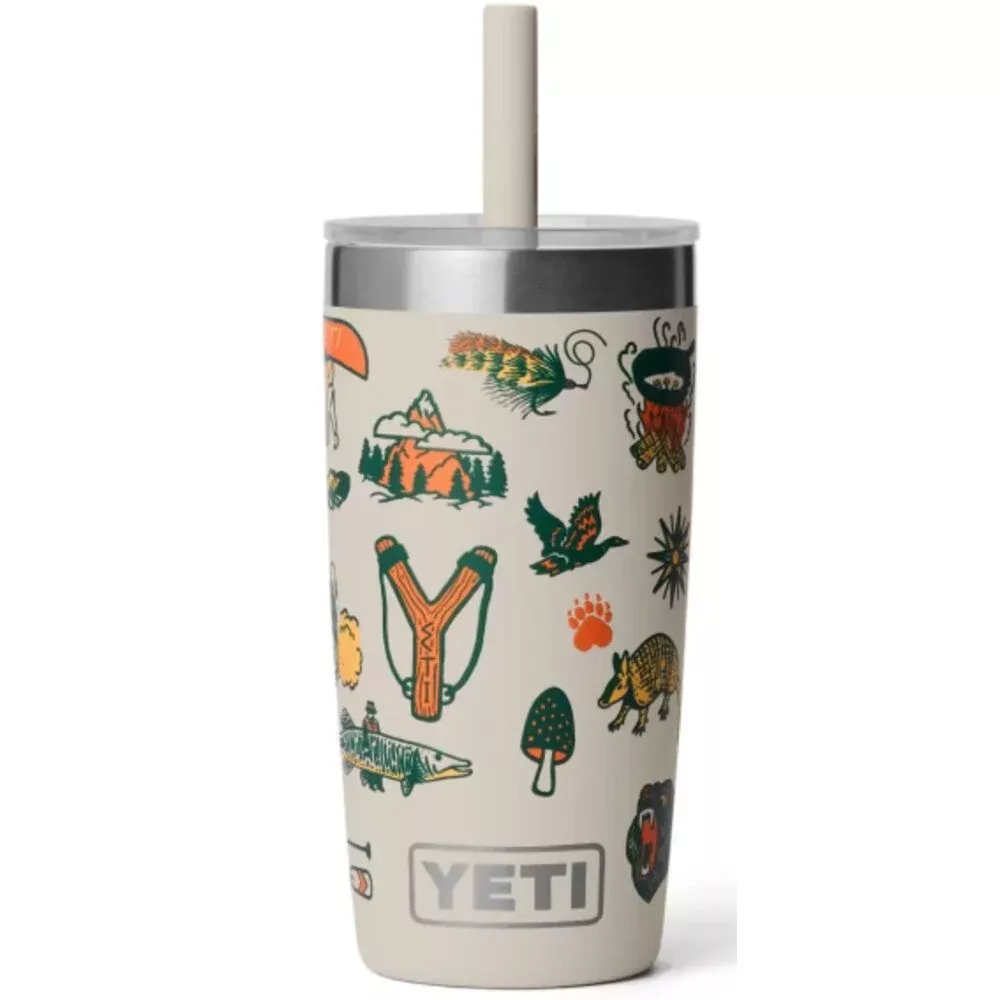 Yeti Rambler Jr. 10oz Tumbler Cape Taupe Summer Camp