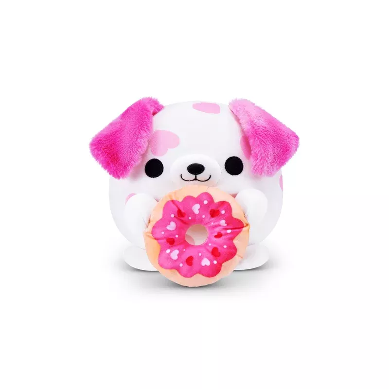 ZURU Snackles Valentine Edition 8 inch Dalmatian Plush with Donut Accessory